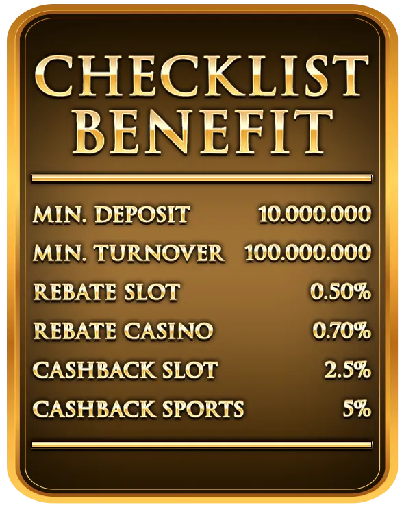 CHECKLIST BENEFIT VIP